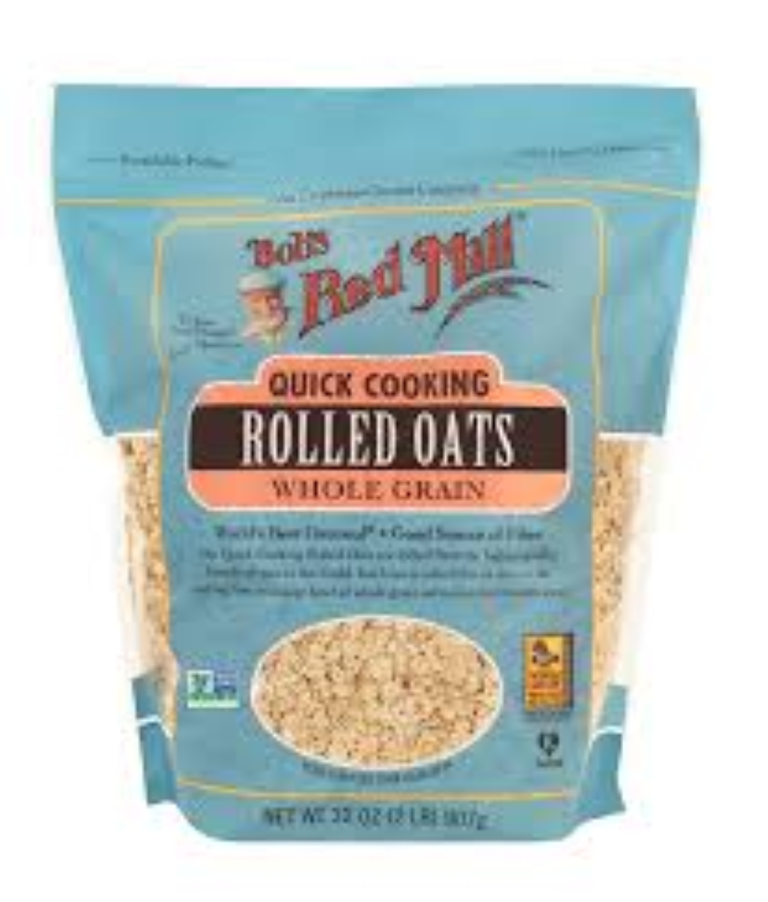 BOBS RM QUICK COOKING ROLLED OATS 454GM